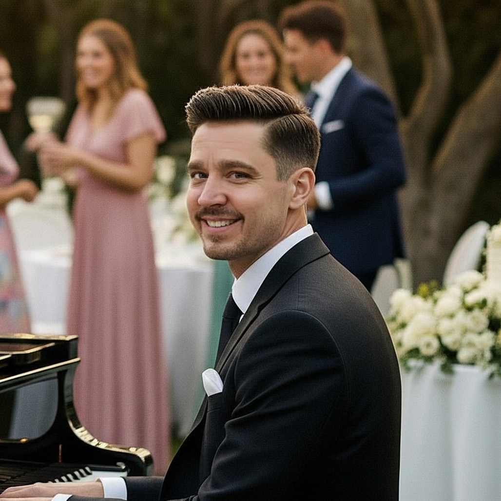 Pianist am Klavier